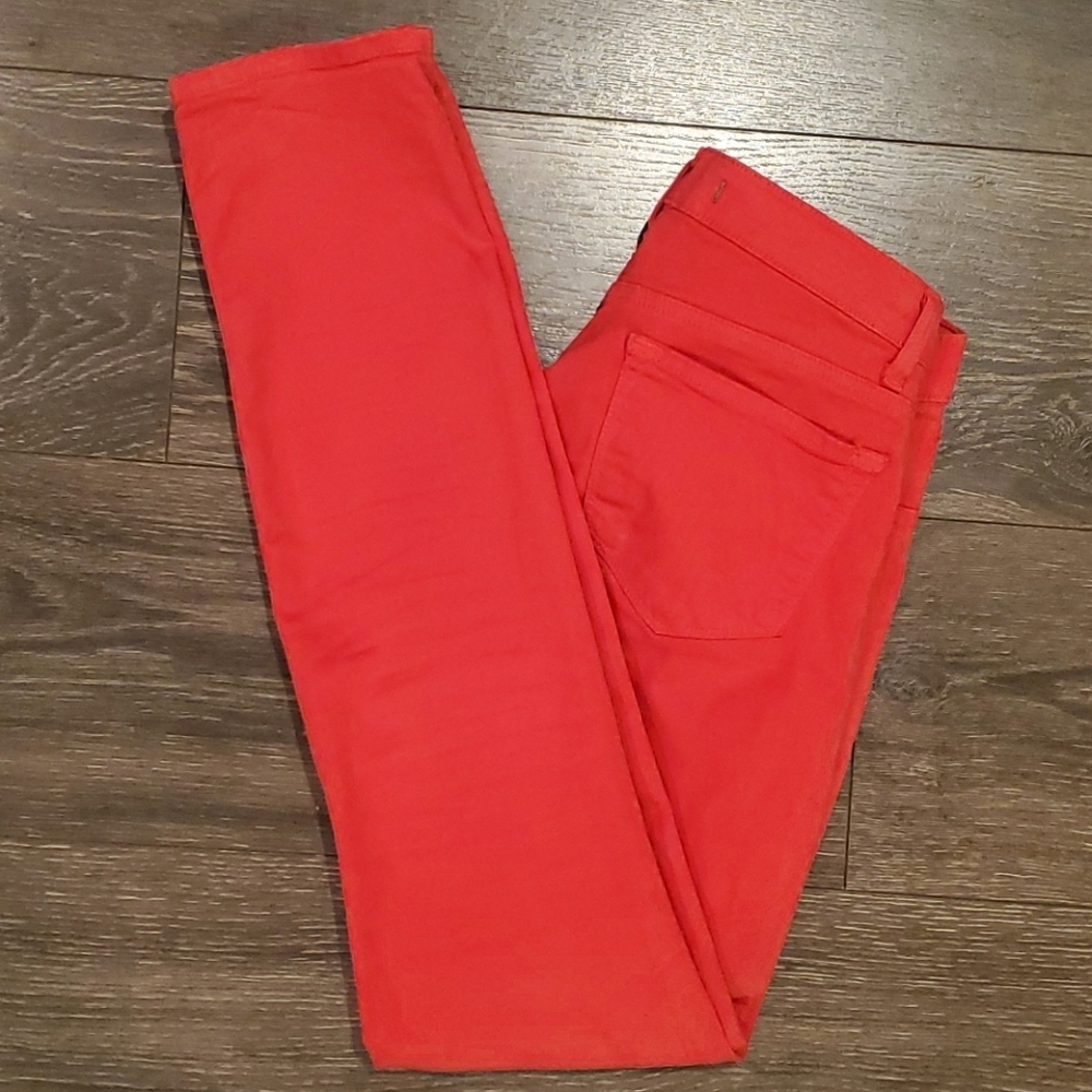 ❤ J BRAND RED LIGHTWEIGHT SUMMER SKINNY LEGGING JEANS, 0 (25) - Picture 7 of 7